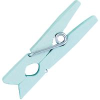 Прищепки-мини д/бокала[500шт];сосна;,L=35,B=9мм;голуб.