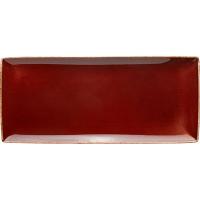 Блюдо «Террамеса Мокка» прямоугольное;фарфор;,L=37,B=16,5см;тем.корич.