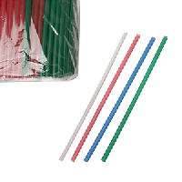 Трубочки без сгиба[500шт];полипроп.;D=6,L=240мм;разноцветн.