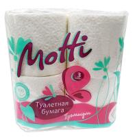 Бумага туалетная в рулоне 3-сл.16м[4шт];белый