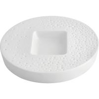 Тарелка «Минерал»;фарфор;,L=23см;белый