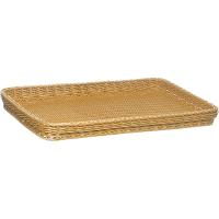 Поднос плетеный д/выпечки;полипроп.;,H=5,L=60,B=40см;св. дерево