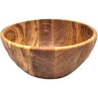 Салатник для подачи;дуб;3л;D=26,H=11см;деревян.