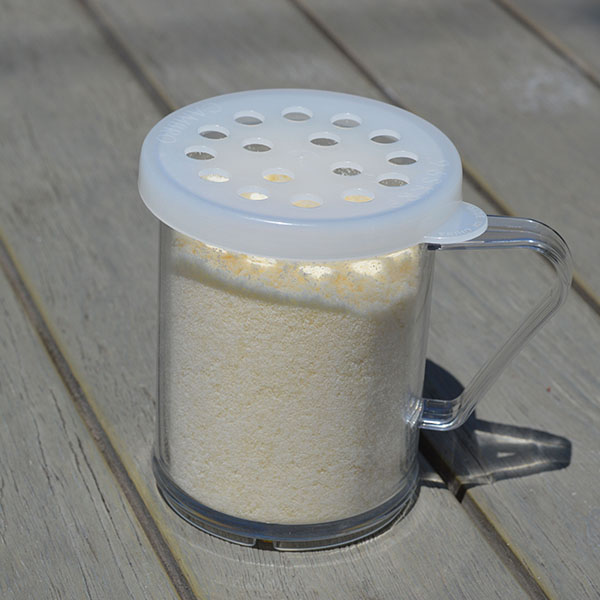 Емкость для приправ с отверстиями;поликарбонат;300мл;D=80,H=95мм;прозр.,белый