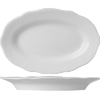 Селедочница «В.Виена»;фарфор;,H=20,L=225,B=150мм;белый