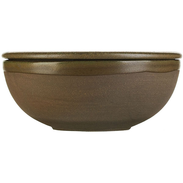 Салатник «Серфис» с крышкой;керамика;D=13,H=5см;зелен.