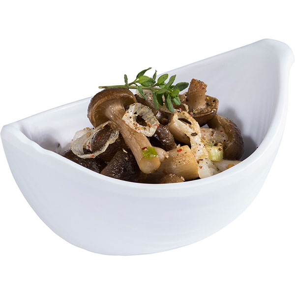 Салатник для комплимента «Мини Лиф»;пластик;60мл;,H=45,L=105,B=65мм;белый