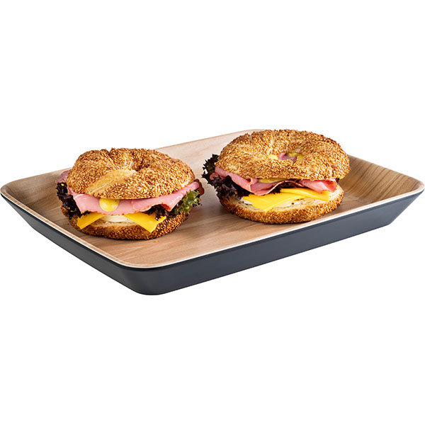 Блюдо «Фрида»;пластик;1,2л;,H=35,L=320,B=320мм;черный