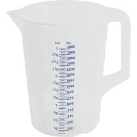 Кувшин мерный;полипроп.;3л;D=17,5,H=23см;прозр.
