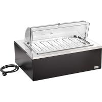 Станция буфетная с мармитом для выпечки, цвет венге;,H=39,L=64,B=46см