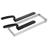 Лопатка изогнутая «Экзогласс»;пластик;,L=38/25,B=4см;черный