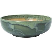 Салатник «Аврора Революшн Джейд»;фарфор;D=17,5см;бежев.,зелен.