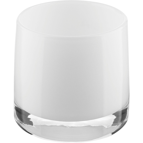 Подсвечник;стекло;,H=85мм;белый