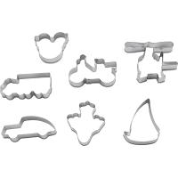 Форма кондитерская «Машина»[7шт];сталь нерж.;D=15,H=2см;металлич.