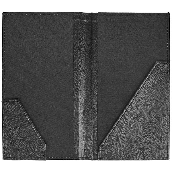 Папка для счетов;кожезам.;,L=23,5,B=13,5см;черный