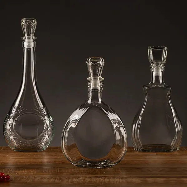 Штоф «Луи» с пробкой;стекло;0,5л;D=30,H=185,L=115,B=60мм;прозр.