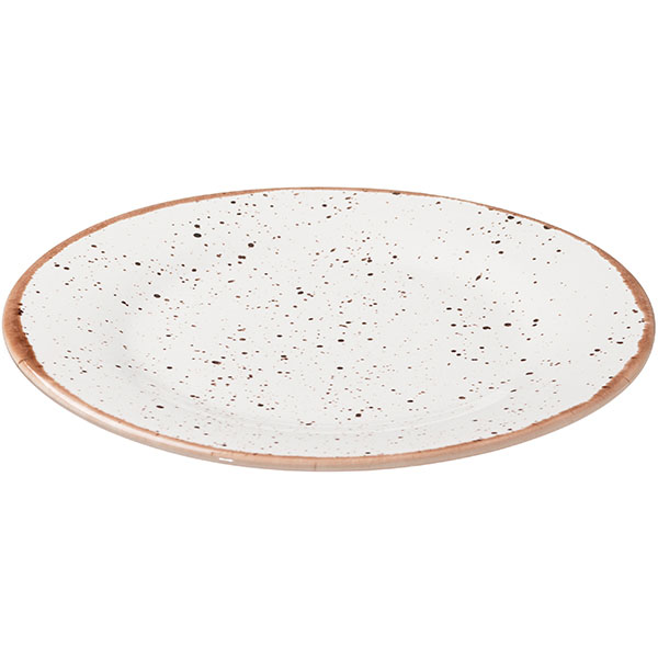 Тарелка «Пунто Бьянка»;фарфор;D=24,H=2см;белый,черный