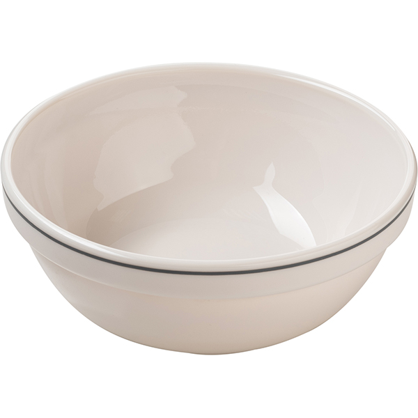 Салатник «Рисепшн»;стекло;300мл;D=120,H=45мм;слон.кость,серый