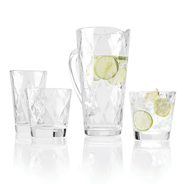 Кувшин «Кончерто»;стекло;1,2л;D=11,5,H=22,L=16,5см