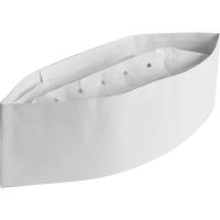 Пилотка поварская регул. одноразовая;бумага;,H=90,L=280,B=2мм;белый