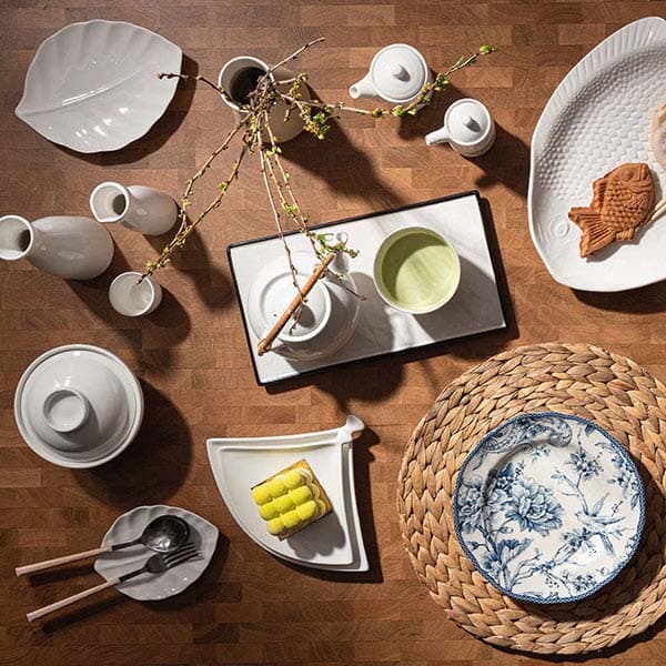 Блюдо «Кунстверк» веер;фарфор;,H=18,L=230,B=180мм;белый