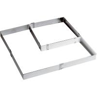 Форма конд. раздвижная 30х30-57х56;сталь нерж.;,H=5см;металлич.