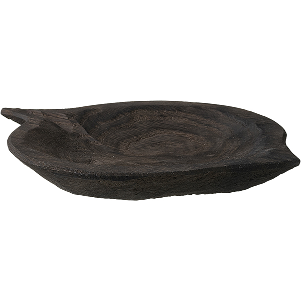 Блюдо «Ольха» темный дуб;,H=30,L=185,B=130мм