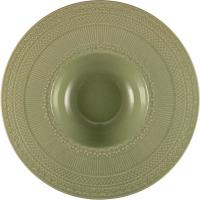 Тарелка для пасты «Скалистос»;керамика;300мл;D=27,H=4см;зелен.