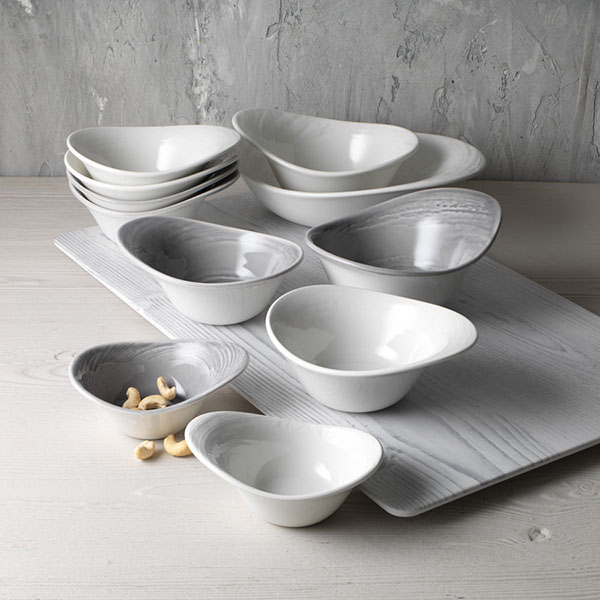 Салатник «Скейп»;фарфор;110мл;,H=52,L=130,B=95мм;белый