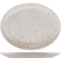 Блюдо «Лайфстиль» овальное;фарфор;,L=28см;песочн.
