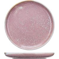 Тарелка «Пион» с бортом;фарфор;D=26,H=3см;розов.