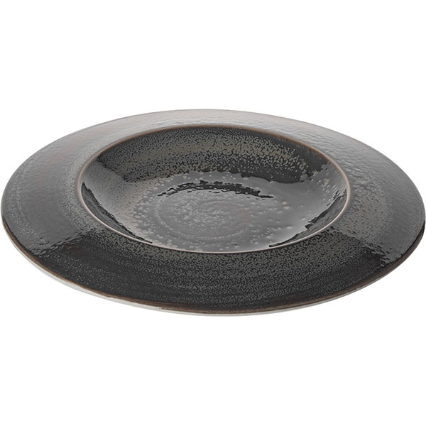 Блюдо сервировочное «Революшн Гранит»;фарфор;445мл;D=305,H=35мм;коричнев.