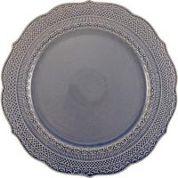 Тарелка «Скалистос» мелкая;керамика;D=28,H=2см;голуб.