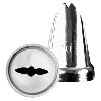 Насадка кондитерская «Крупный листок»;сталь нерж.;D=22,H=30мм;металлич.