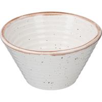 Салатник «Пунто Бьянка»;фарфор;400мл;D=13,H=7см;белый,черный