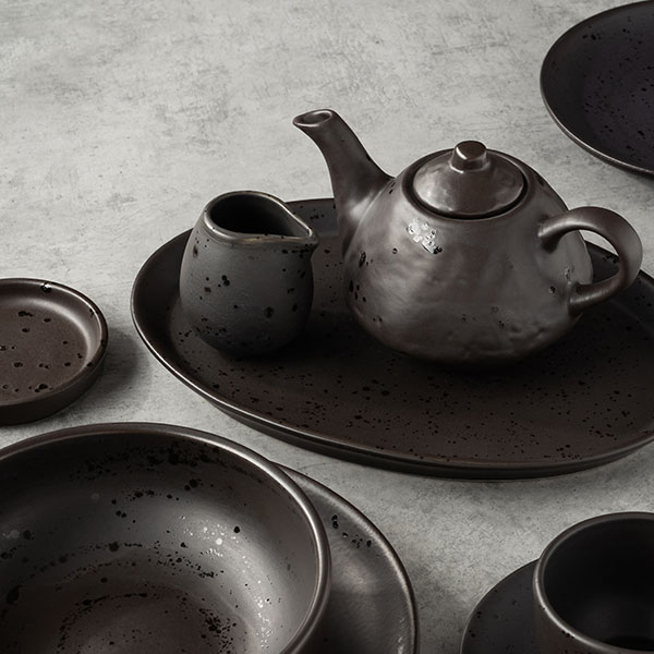 Соусник «Оникс»;керамика;150мл;,H=75мм;черный