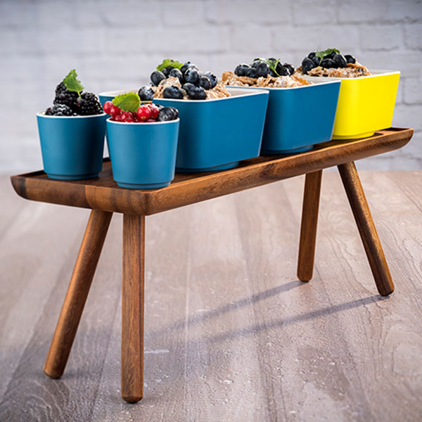 Подставка фуршетная «Акация» GN 2/4;акация;,H=20,L=53,B=16,2см;деревян.