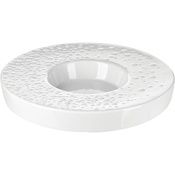 Тарелка «Минерал»;фарфор;D=23см;белый