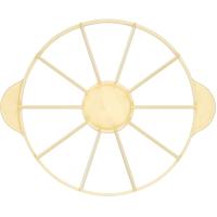 Делитель д/торта 10 кусков;пластик;D=270,H=25,L=330мм;желт.