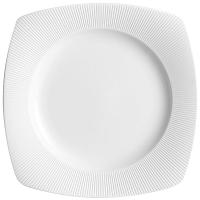 Тарелка «Жансан» квадратная;фарфор;,L=21,5,B=21,5см;белый