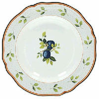 Тарелка «Опера» мелкая;фарфор;D=26,H=4см;белый,разноцветн.