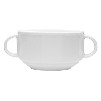 Чашка бульонная «Меркури»;фарфор;325мл;D=105,H=60,B=150мм;белый