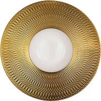 Тарелка для пасты «Дэрас Голд»;фарфор;D=275,H=70мм;белый,золотой