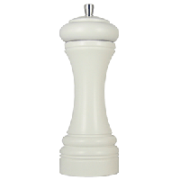 Мельница для соли;дерево,сталь нерж.;D=65,H=180мм;белый