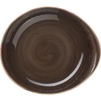 Салатник «Крафт Грэй»;фарфор;0,67л;,H=55,L=280,B=243мм;серый