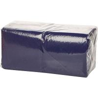 Салфетки «Папирус» 24*24см[400шт];бум. салфет.;,H=16,L=25,B=12,5см;синий