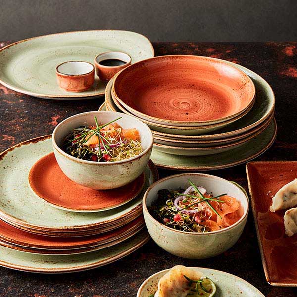 Салатник «Крафт Терракота»;фарфор;0,65л;D=205,H=40мм;терракот