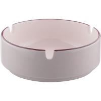 Пепельница «Кларет»;фарфор;D=10см;бежев.,бордо