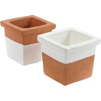 Емкость для подачи глубокая;керамика;0,95л;,H=13,L=15,B=15см;белый,кирпичн.