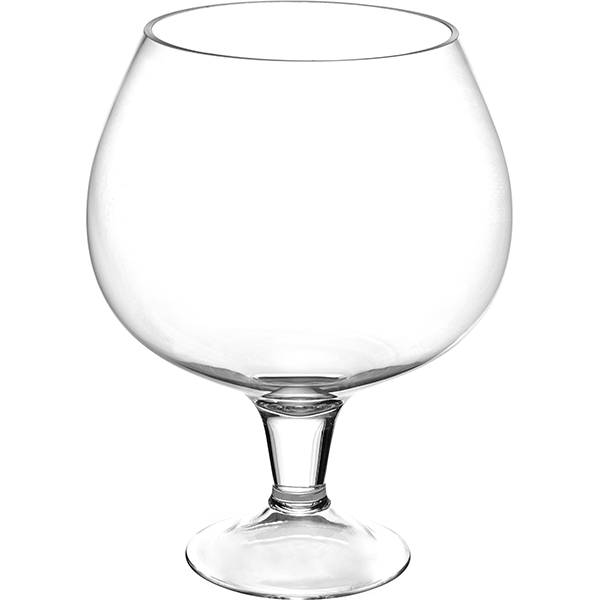 Ваза-бокал;стекло;10л;D=17,H=34,5см;прозр.